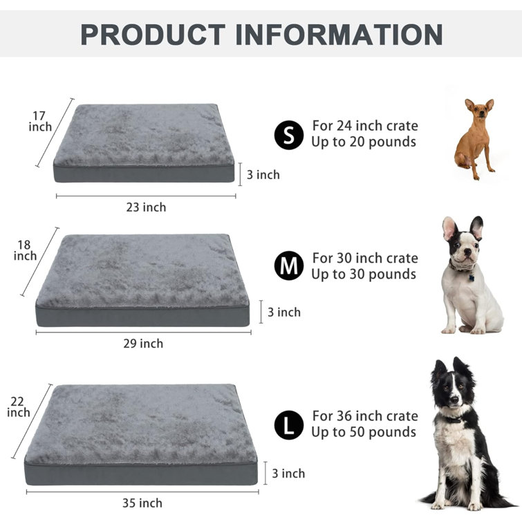 Tucker Murphy Pet™ Orthopedic Dog Bed Waterproof Deluxe Plush Dog Beds